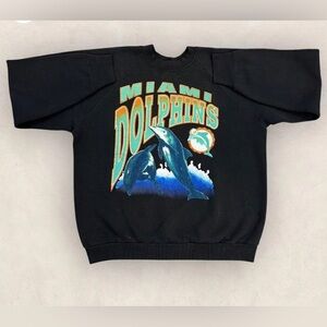 Vintage 90s USA Miami Dolphins Florida NFL American Football graphic sweatshirt